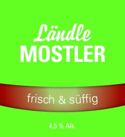 Ländle Mostler Etikett Vorderseite